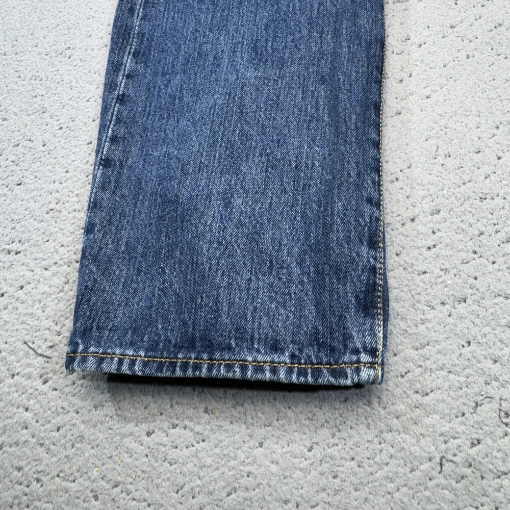 Levis 501 Jeans Mens 42x30 Blue Straight Denim Button Fly Cotton Classic Fit